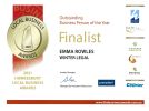 2021 Local Business Awards Outstanding Business Person of the Year Finalists