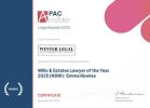 2025 APAC Insider Legal Awards 2025 Wills & Estates Lawyer of the Year (NSW) Winner