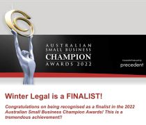 2022 Australian Small Business Champion Awards Finalist